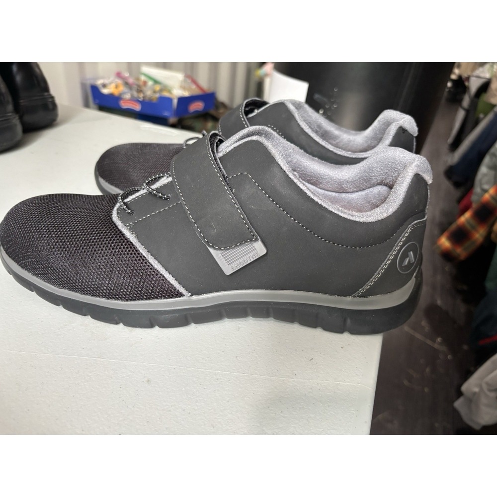 Anodyne Mens No. 46 Sport Jogger Sneakers US 11.5 Wide Gray Bungees EUC